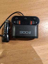 Sdoppiatore presa accendisigari 12/24V 300W con US