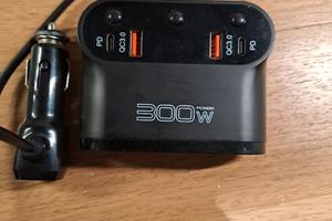 Sdoppiatore presa accendisigari 12/24V 300W con US