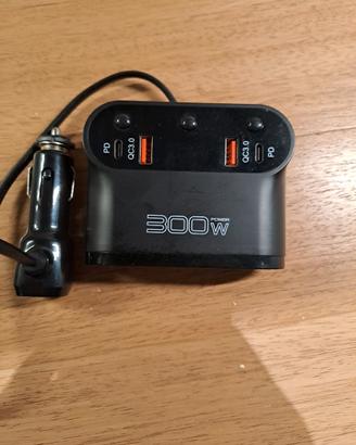 Sdoppiatore presa accendisigari 12/24V 300W con US