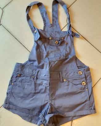 Tuta corta in jeans Benetton