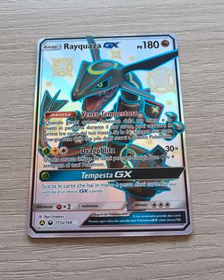 Carta Pokémon rayquaza GX shiny celestial storm