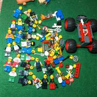lego omini originali 25 pz + auto tecnics
