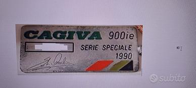 targhetta e/o portachiavi cagiva 900