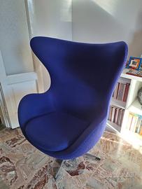 Poltrona ovetto design stile Fritz Hansen