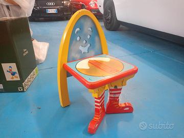 Sediolina MC DONALD'S anni 70 in legno