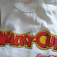 Felpa bianca Walky Cup coca cola nuova