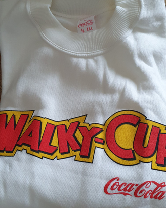 Felpa bianca Walky Cup coca cola nuova