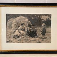 Quadro con stampa antica