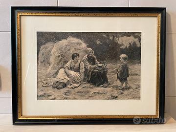 Quadro con stampa antica