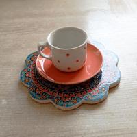 Set 4 tazzine da caffè con piattino