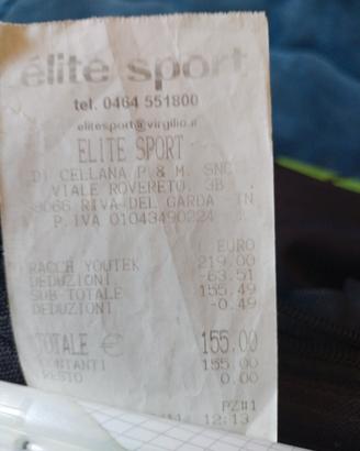 racchetta nuova mai usata 