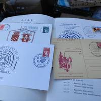 Annullo e francobolli apertura traforo Frejus