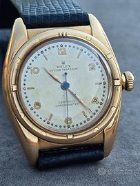 rolex ovetto bubble back oro 18 kt orogianal dial