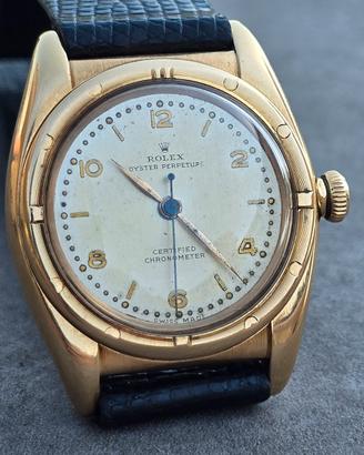 rolex ovetto bubble back oro 18 kt orogianal dial