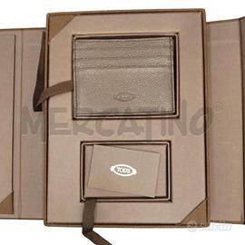 PORTA FOGLIO TOD'S MARRONE SCATOLA