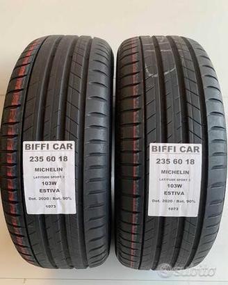 2 gomme 235 60 18 michelin a1073