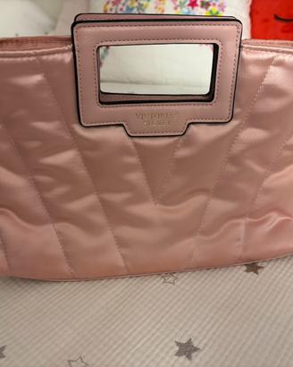 borsa/trousse victoria secret’s rosa con bottone