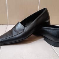 Mocassini neri in cuoio DOLLY