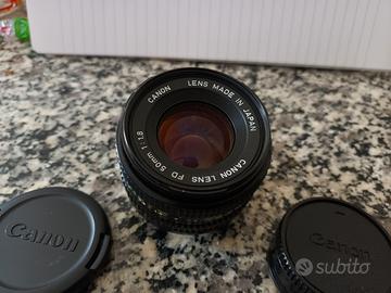 Obiettivo Canon FD 50mm 1,8