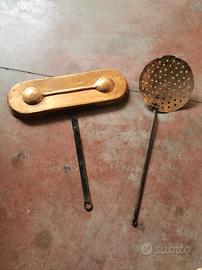 utensili antichi da cucina in rame