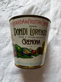 Scatola di  latta Mostarda Longhi