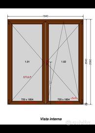 Finestre Porta Finestra in PVC 