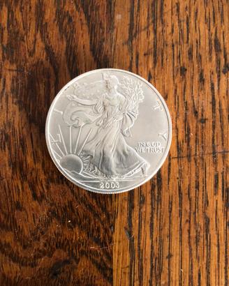 Moneta da Collezione Silver Eagle USA 2003 FDC