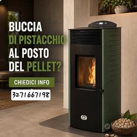 stufa a gusci di pistacchio  18 kw