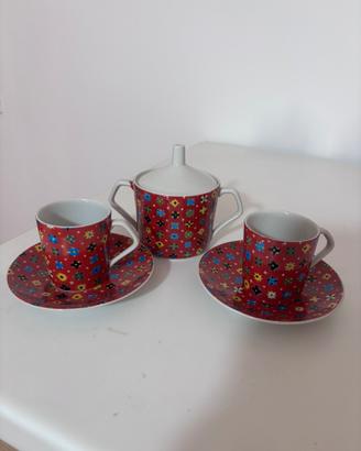 Set caffe con zuccheriera in porcellana