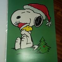 Peanuts snoopy 80 maxi biglietto auguri Natale pop