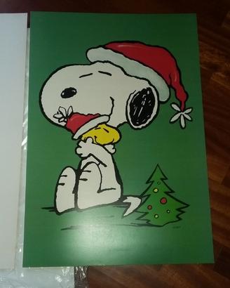 Peanuts snoopy 80 maxi biglietto auguri Natale pop