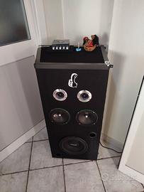 torre musicale ipnosis girevole bluetooth caraoke 