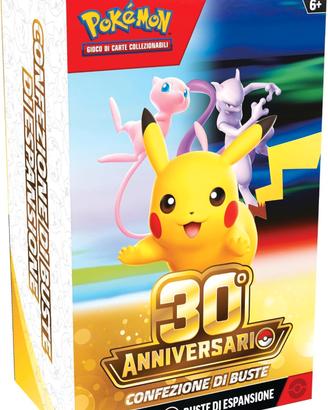 bundle 10 confezioni set 30° Pokemon 