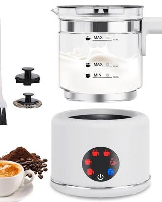 6 in 1 Montalatte Elettrico,600w Schiumalatte a in