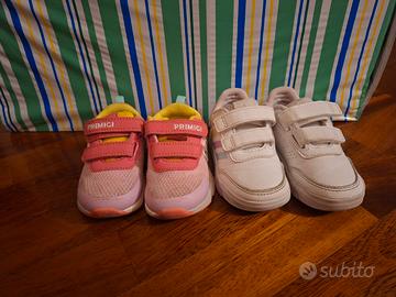 Coppia Scarpe bimba Primigi e Adidas numero 21