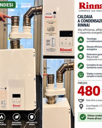 Scaldabagno Rinnai con scarico fumi