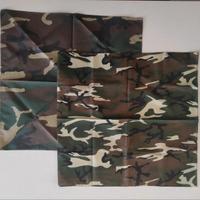 Due bandane/foulard, militari, mimetismo woodland