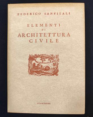 Libro ELEMENTI DI ARCHITETTURA CIVILE -anastatica