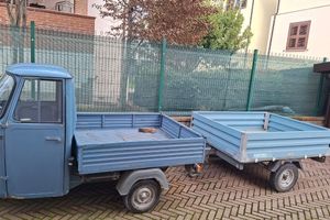 Ape P501 km 56.223 con rimorchio