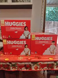 Pannolini huggies little movers taglia 5 e 6