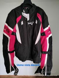 giacca moto uomo e donna rosso/nero