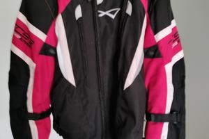 giacca moto uomo e donna rosso/nero