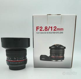 Samyang 12mm f/2.8 ED AS FISH-EYE per Canon USATO