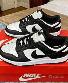 Nike Dunk Low Nere e Bianche 42.5 Nuove, Originali