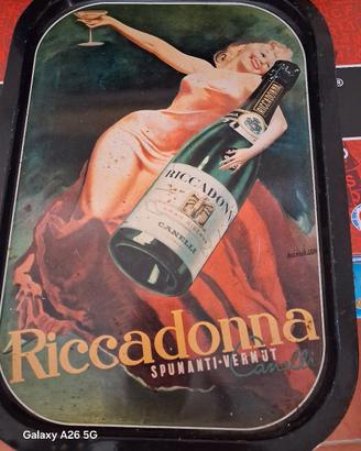 raro vassoio vintage Riccadonna art deco'