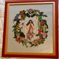 Quadro ricamo a punto croce