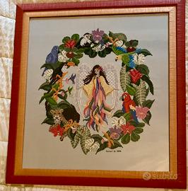 Quadro ricamo a punto croce