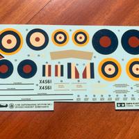 decals Tamiya Spitfire scala 1/48