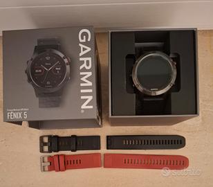 Garmin Fenix 5 Multifunz. GPS + 2 Cinturini