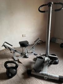Kettlebell 15kg+stepper+fitness pump